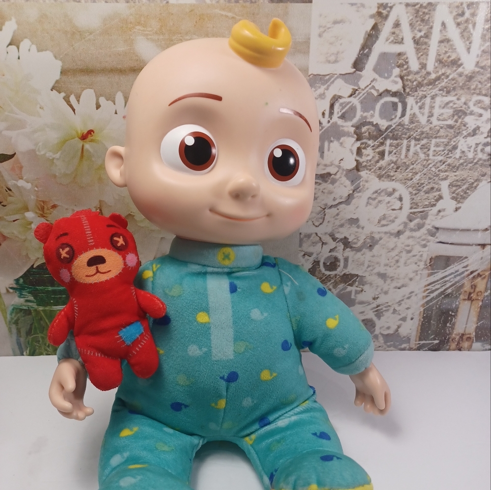 Cocomelon Musical Bedtime JJ Doll Plush singing toy works  condition is pre-owne
